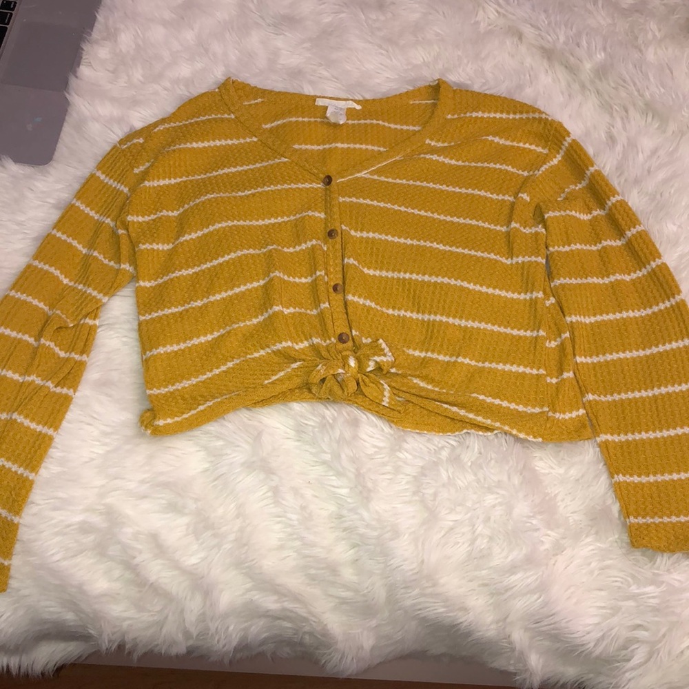 Yellow Striped Top